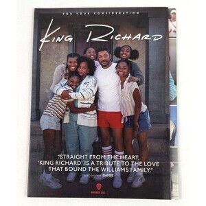 King Richard  For Your Consideration FYC DVD PROMO Screener 2021 Will Smith